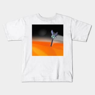 Satellite Flies Close to Sun Kids T-Shirt